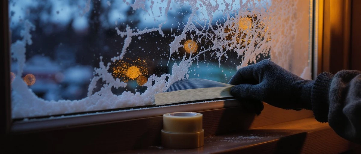 Użyj taśmy dwustronnej i wacików: izolacja okien, która wytrzyma -20°C