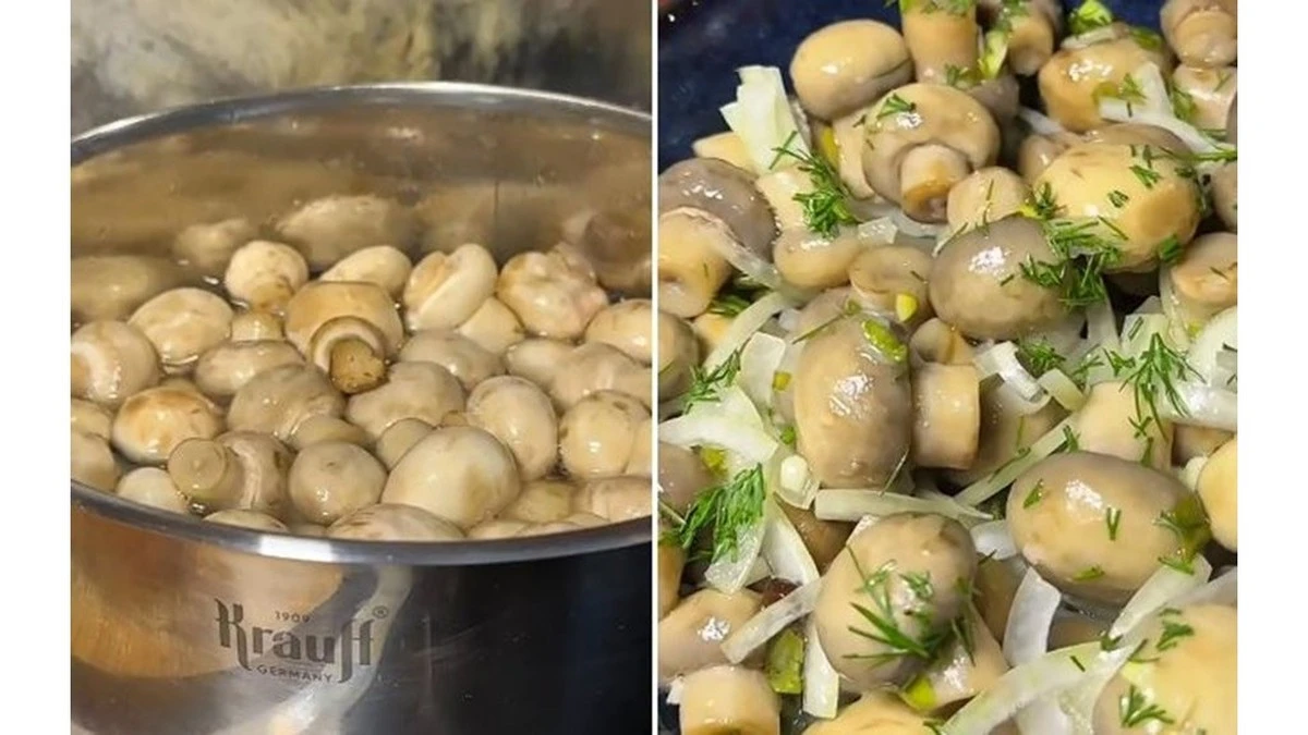 Sekret marynowanych pieczarek, które znikają w 10 minut – gotowe w pół godziny